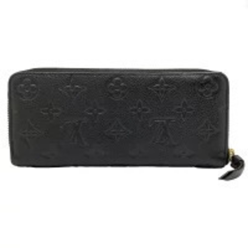 Louis Vuitton Clemence Monogram Empreinte Zippy Round Zipper Portefeuille Brown